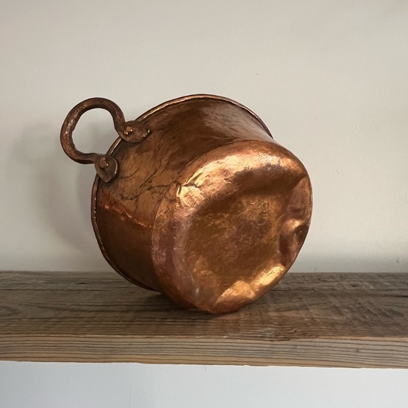 Vintage Copper Bucket with Handles - Picture 4 of 9